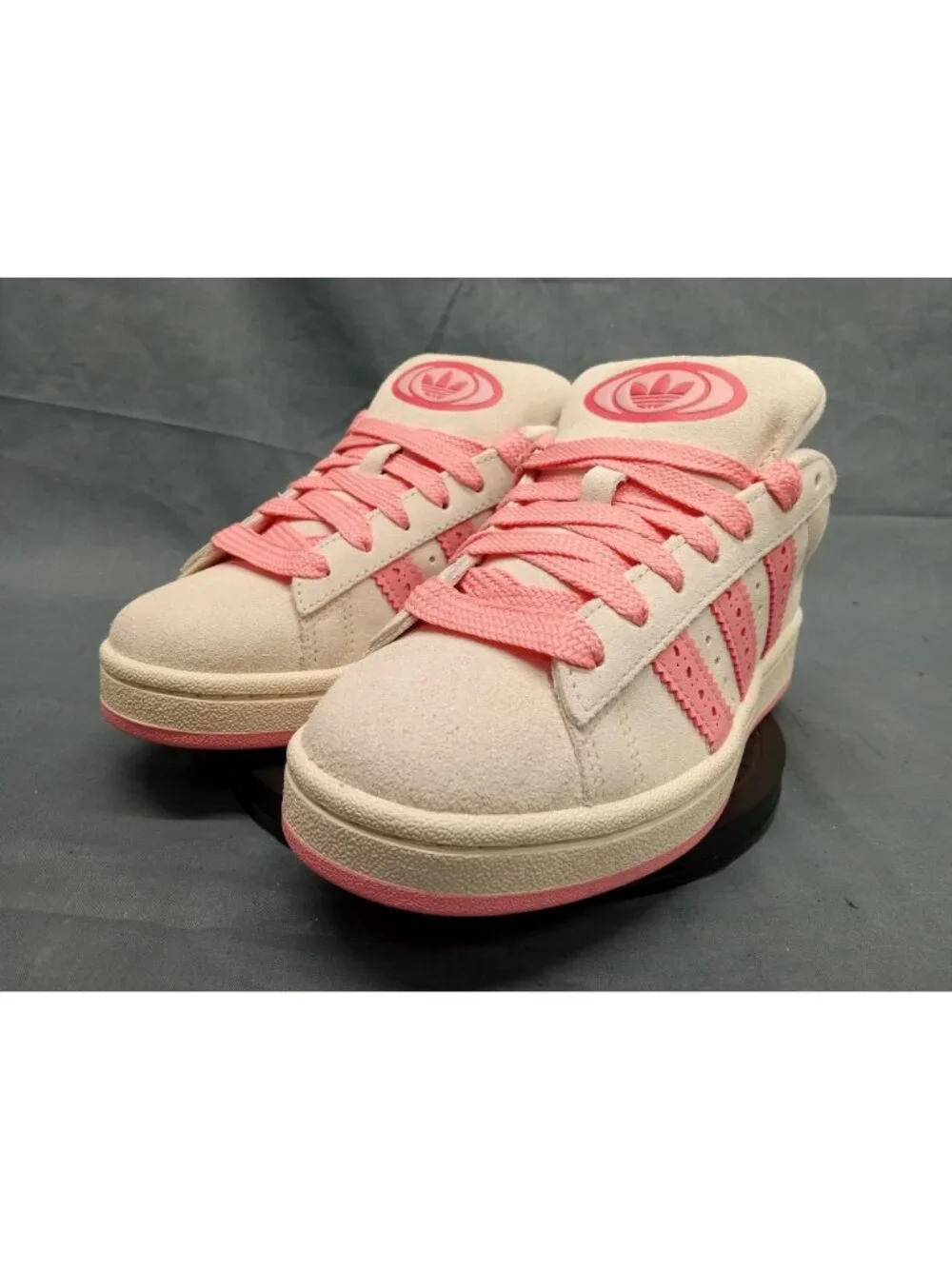 Adidas Campus 00s J Sneakers Suede Valentines Day Pink Girls Size 4 NEW NO BOX! - Picture 4 of 10